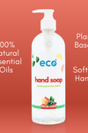 This eco friendly hand soap in citrus mint is scented with 100% natural essential oils, is soft on the hands, and has a plant-based formula.