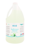 Eco-friendly bathroom cleaner in a 4 liter jug for wholesale, perfect for customers to stock up on bathroom cleaner and refill their own bottles. 