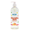 Eco dish soap citrus in a 500ml ready-to-use bottle for wholesale, ideal for eco-friendly retailers.