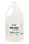 Eco-friendly dish soap in a 4 liter jug for wholesale, perfect for customers to bulk up on dish soap and refill their own bottles.  