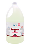 Eco-friendly dishwasher gel unscented in a 4 liter jug for wholesale, perfect for customers to bulk up on dishwasher gel. 