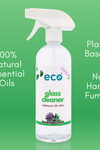 This eco friendly glass cleaner is scented with 100% natural essential oils, has plant-based ingredients, and has a concentrated formula.