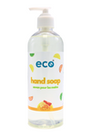 Eco hand soap citrus in a 500ml ready-to-use bottle for wholesale, ideal for eco-friendly retailers.