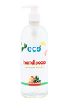 Eco hand soap citrus mint in a 500ml ready-to-use bottle for wholesale, ideal for eco-friendly retailers.