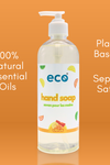 This eco friendly hand soap in citrus is scented with 100% natural essential oils, is septic safe, and has a plant-based formula.