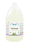 Eco-friendly lavender lime hand soap in a 4-liter jug for wholesale, ideal for customers to bulk up on hand soap and refill their own bottles