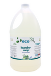 Eco-friendly laundry soap rosemary mint in a 4 liter jug for wholesale, perfect for families to bulk up on laundry soap. 