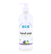 Eco hand soap in a 500ml ready-to-use bottle for wholesale, ideal for eco-friendly retailers.