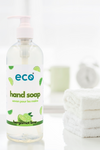 Eco-friendly bergamot lime hand soap in a washroom, promoting a plant-based and sustainable home.